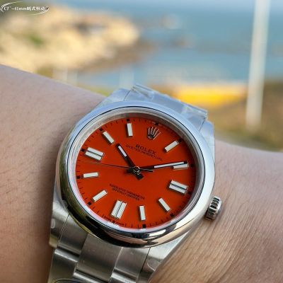 Clean Factory Rolex Oyster Perpetual Replica with Water Resistant 41/36mm for 3230 31mm for 2232 Red Watch